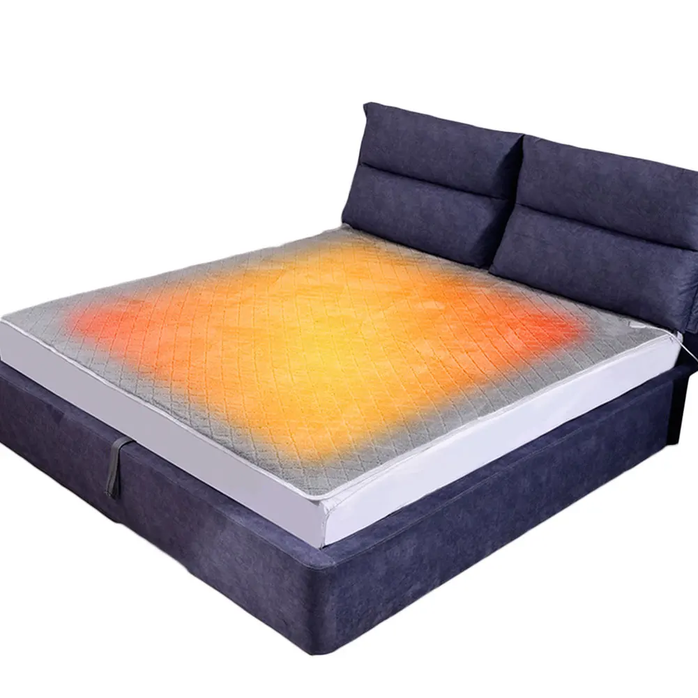 220V Electric Blanket Single Control Plush Heated Winter Throw Warm Velvet - Image 3