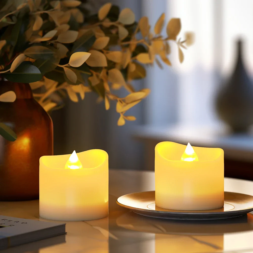24/48Pcs Flameless LED Candles – Remote Battery-Operated Tea Lights for Decor - Image 2