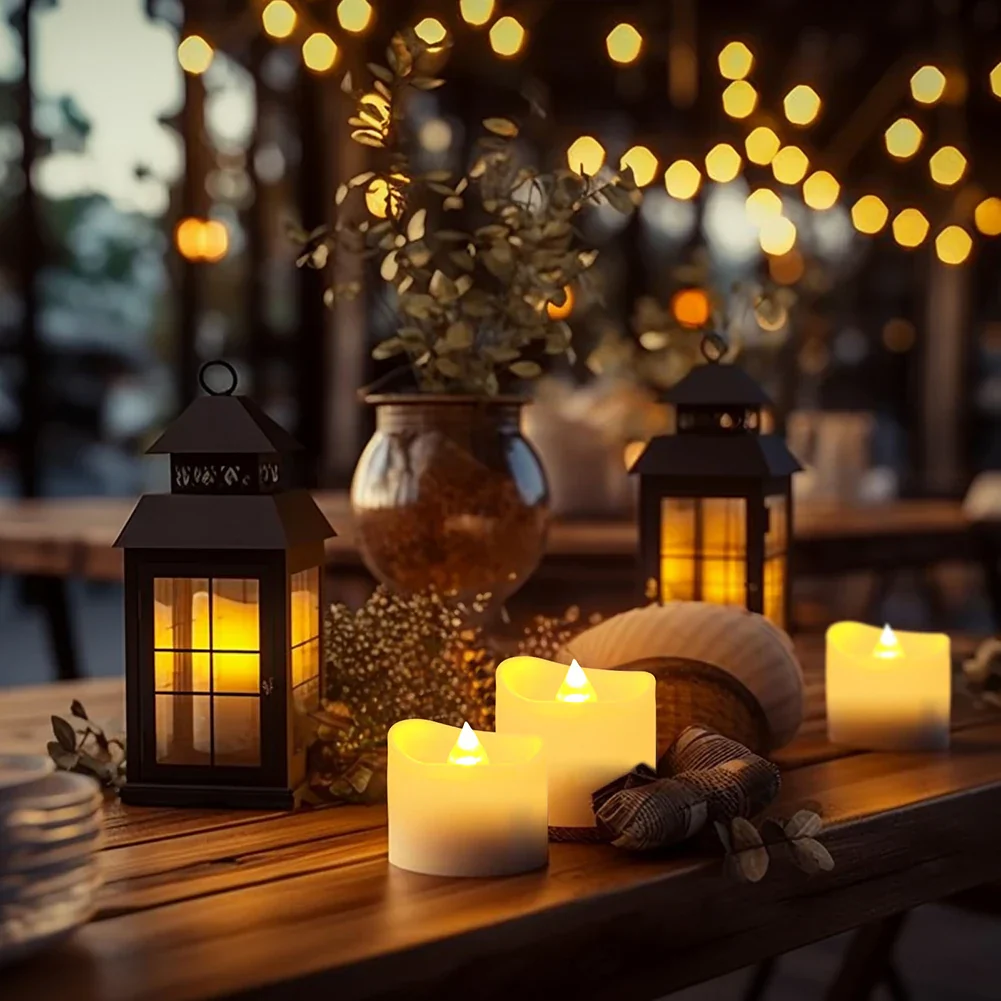 24/48Pcs Flameless LED Candles – Remote Battery-Operated Tea Lights for Decor - Image 4
