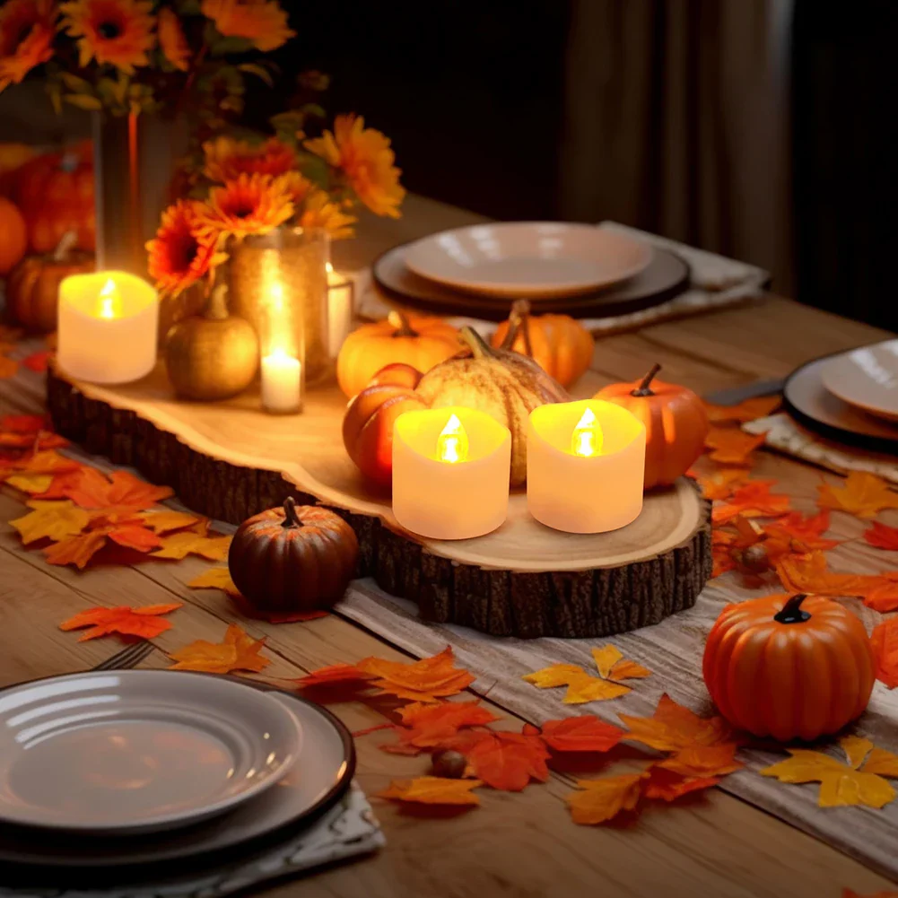 24/48Pcs Flameless LED Candles – Remote Battery-Operated Tea Lights for Decor - Image 6
