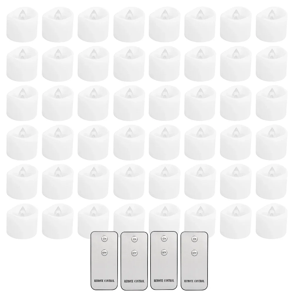 24/48Pcs Flameless LED Candles – Remote Battery-Operated Tea Lights for Decor - Image 7