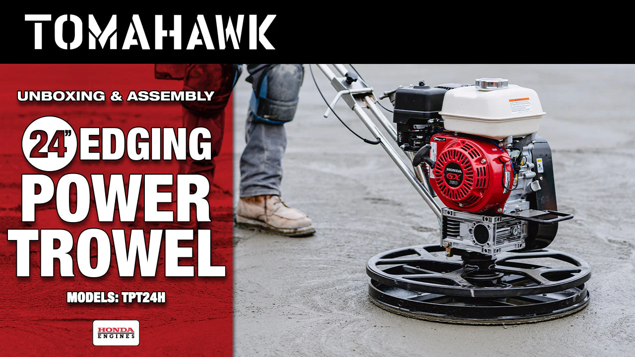 24" Concrete Power Trowel Edger 6HP Kohler Float Pan Blade Screed Finishing Tool - Image 5