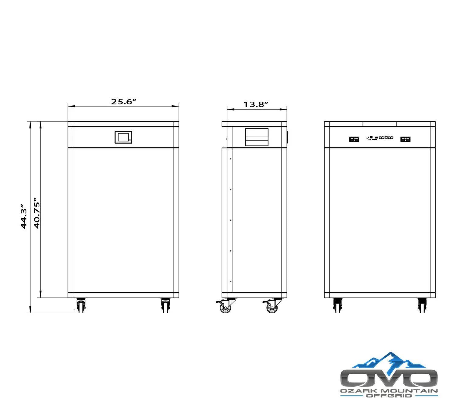 25KW Complete Offgrid Solar Kit - 3x 32kWh OMO 48V Freedom Series Lithium Battery + 2x 15K Sol-Ark Inverter +26.4KW Solar with Ground Mount and Wiring - Image 6