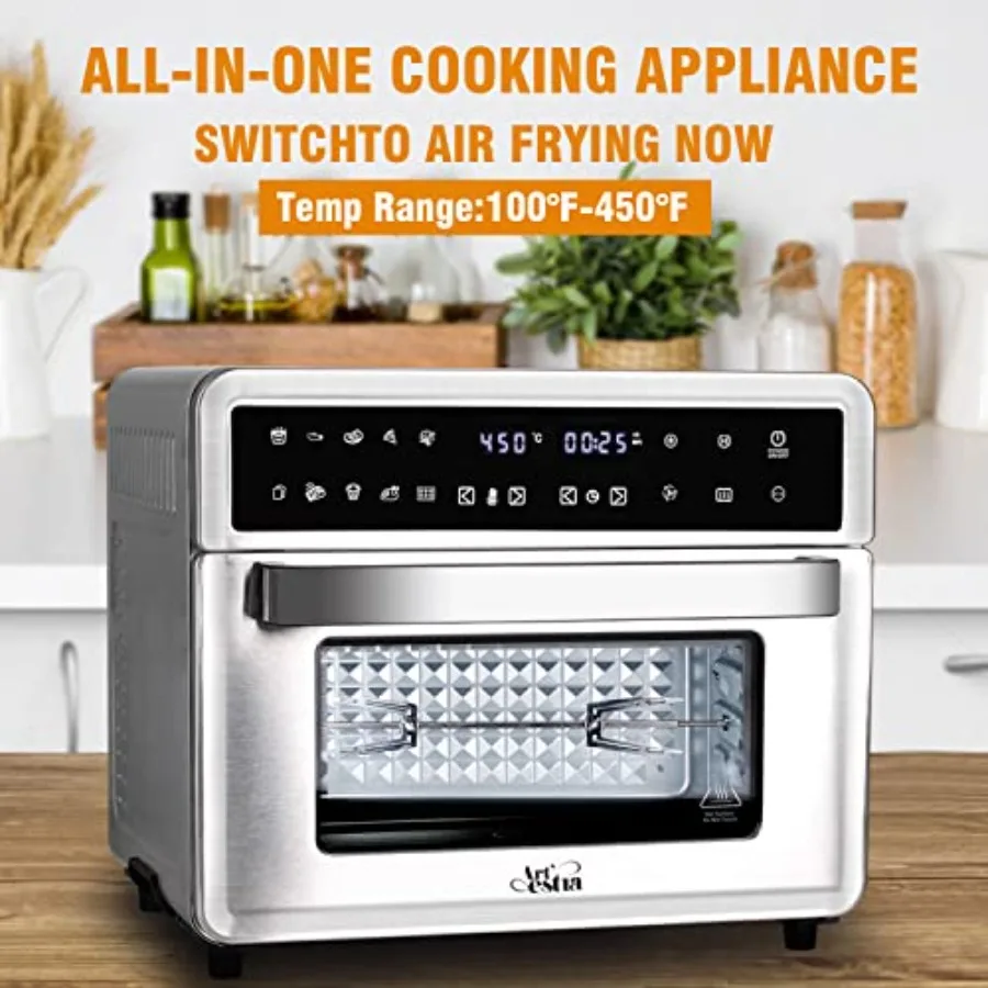26.4QT Toaster Oven Air Fryer 10-in-1 Digital Convection Countertop Oven - Image 6