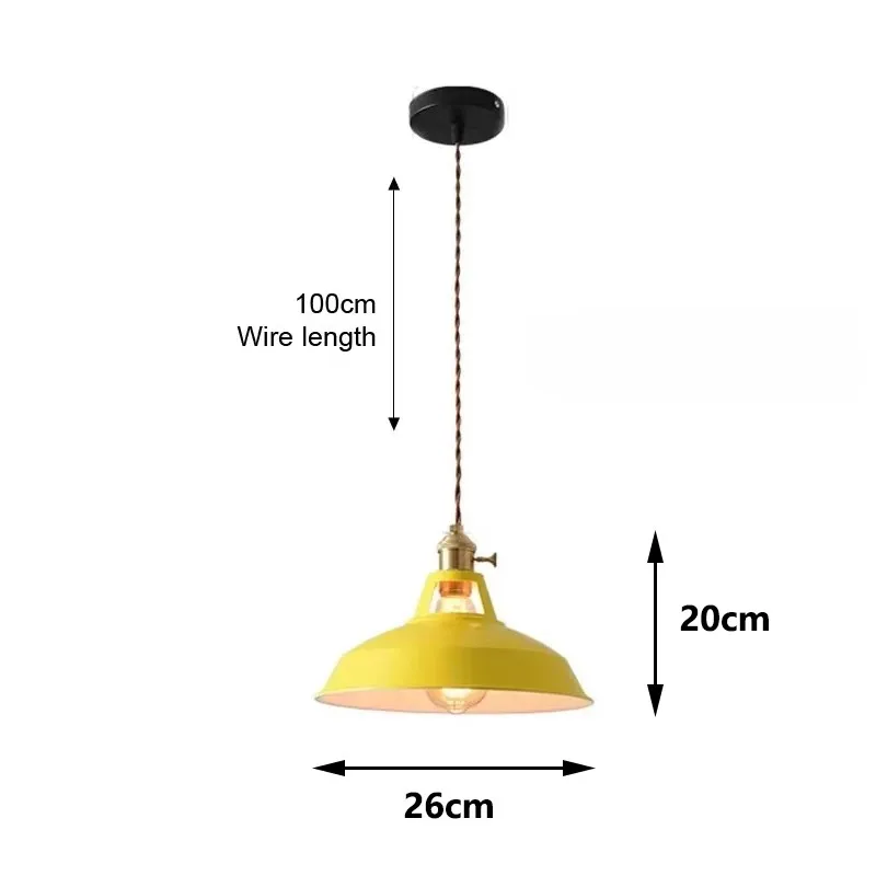 26cm LED Pendant Light 7-Color Dimmable Ceiling Lamp Scandinavian Wood Decor - Image 12