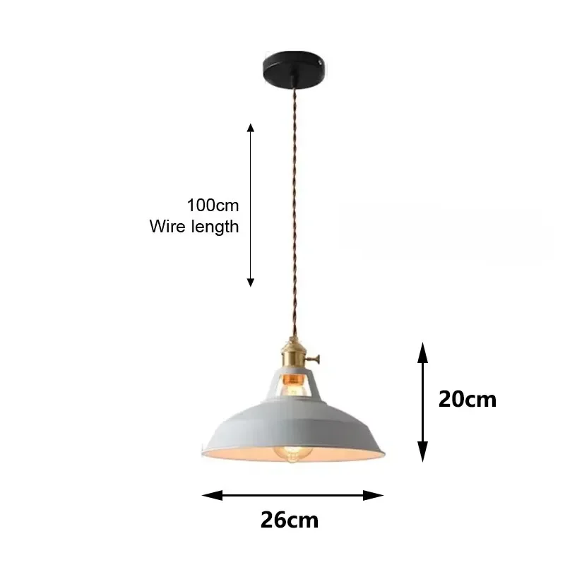 26cm LED Pendant Light 7-Color Dimmable Ceiling Lamp Scandinavian Wood Decor - Image 13