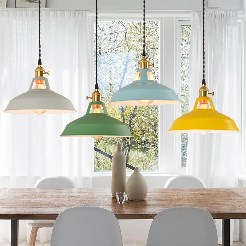 26cm LED Pendant Light 7-Color Dimmable Ceiling Lamp Scandinavian Wood Decor - Image 2