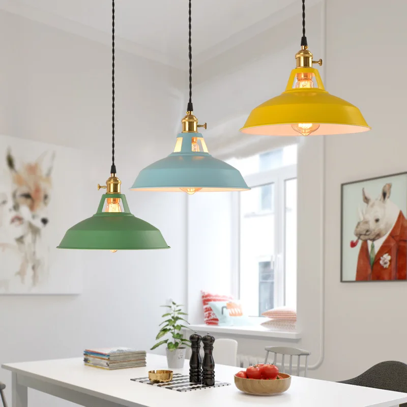 26cm LED Pendant Light 7-Color Dimmable Ceiling Lamp Scandinavian Wood Decor - Image 4