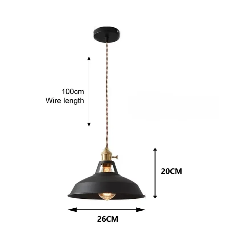 26cm LED Pendant Light 7-Color Dimmable Ceiling Lamp Scandinavian Wood Decor - Image 7