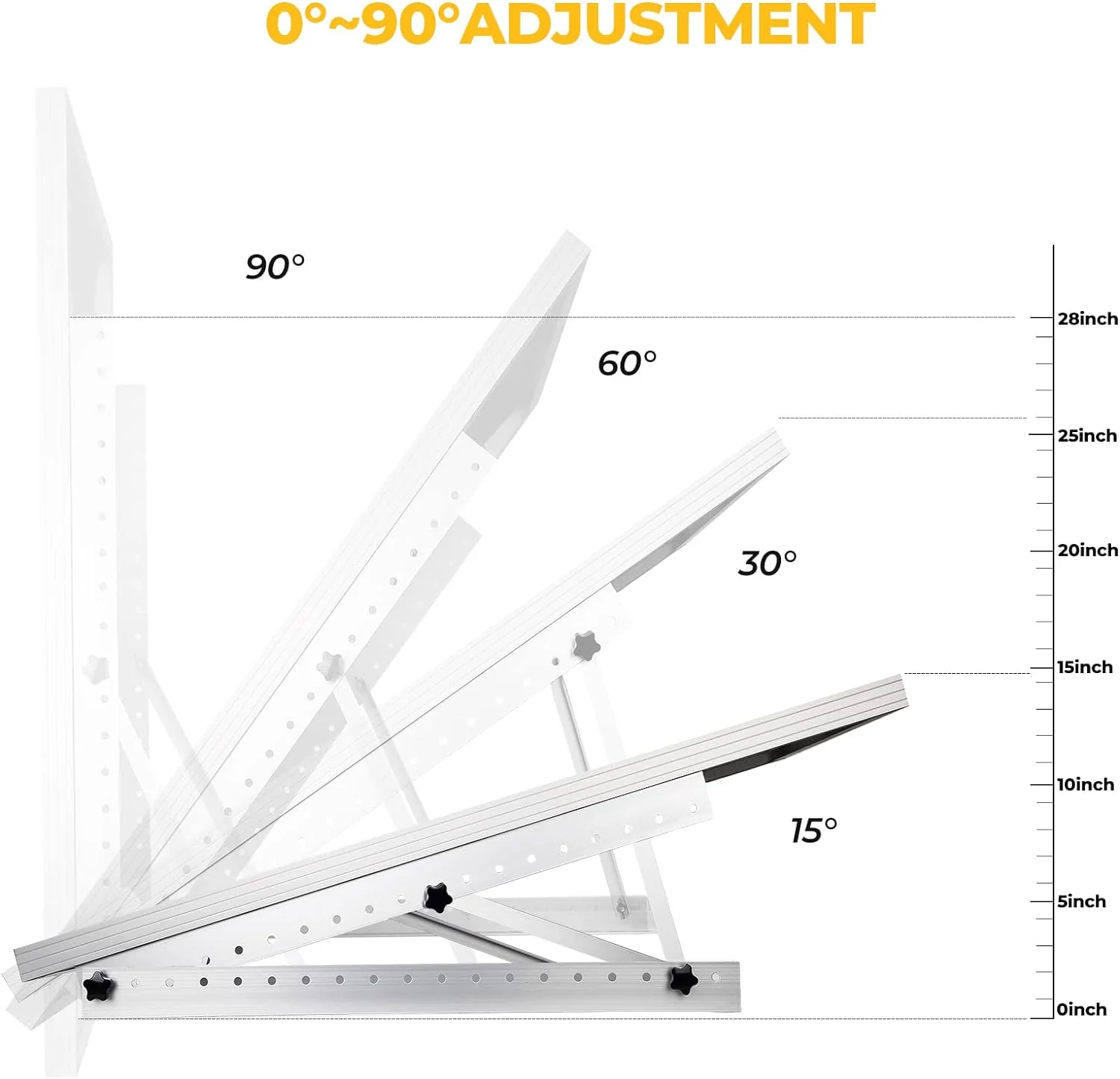 28 in Adjustable Solar Panel Tilt Mount Brackets (SC) - Image 5