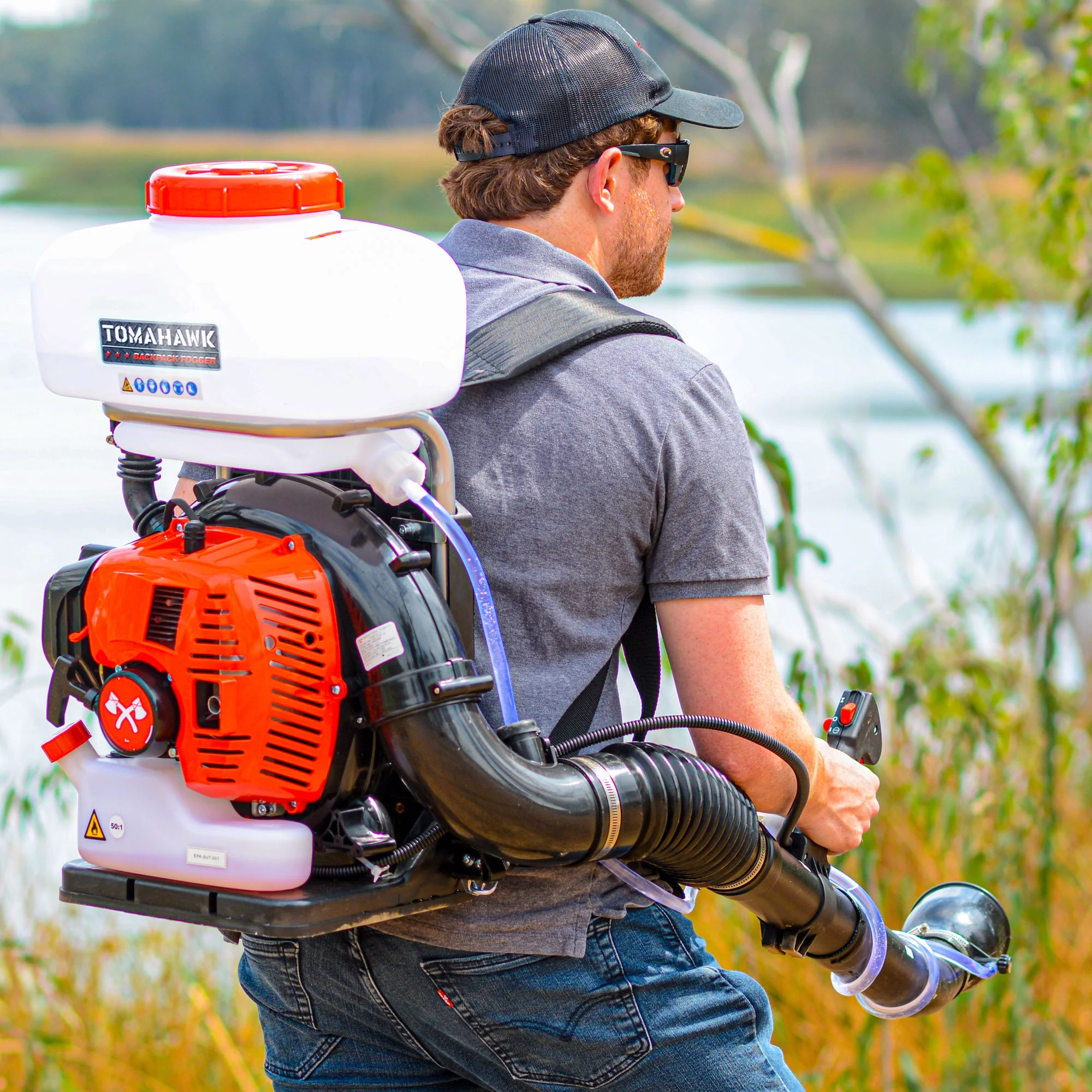 3.7 Gal Backpack Mosquito Fogger Leaf Blower for Pest Control - Image 10