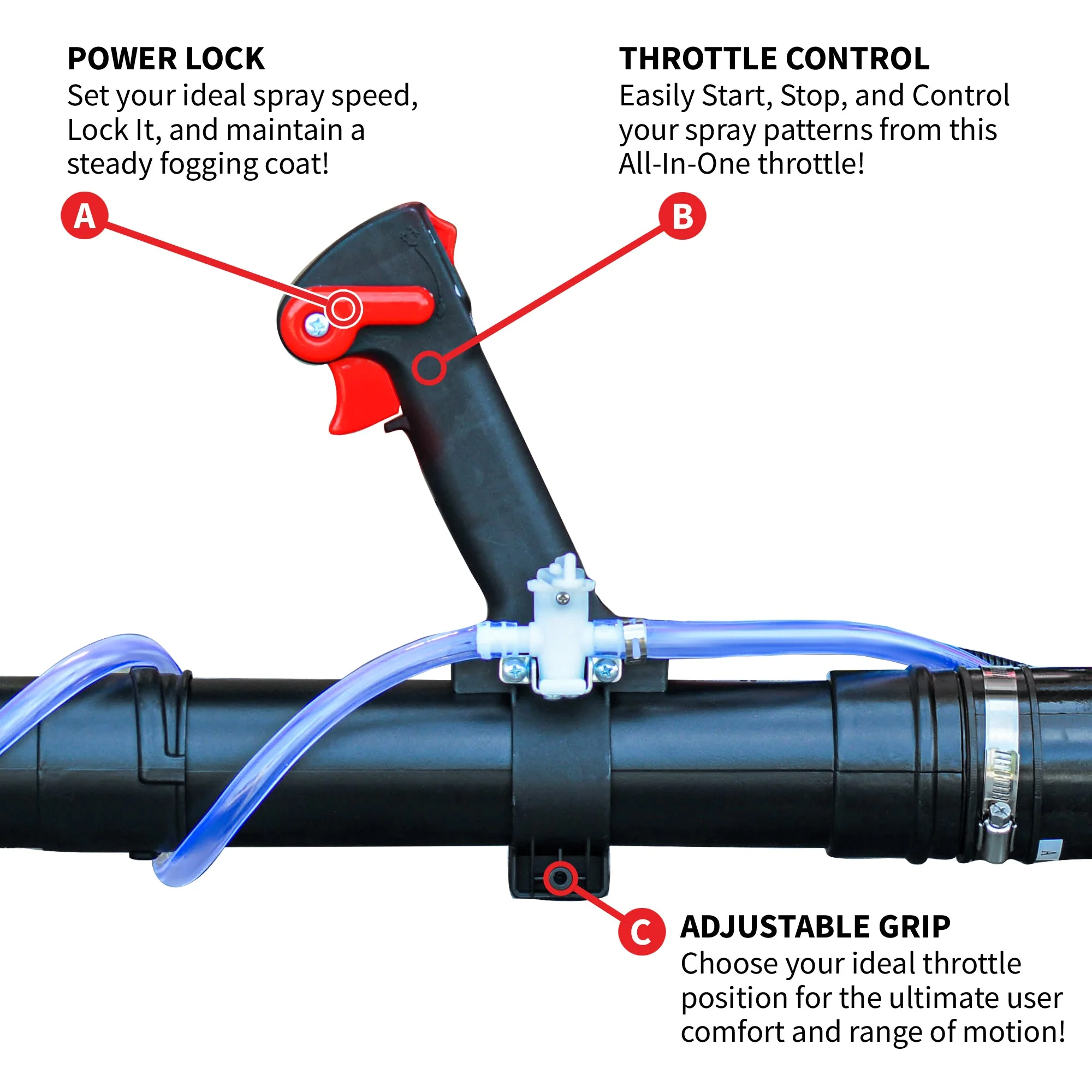 3.7 Gal Turbo Boosted Backpack Mosquito Fogger Leaf Blower for Pest Control - Image 10