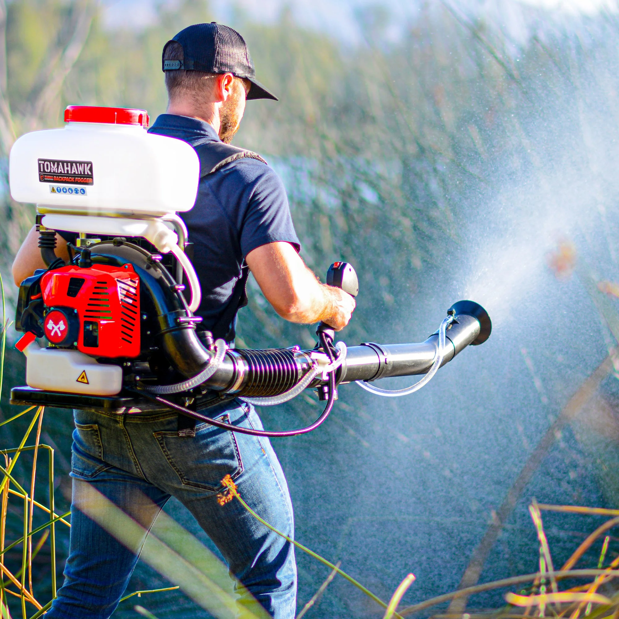 3.7 Gal Turbo Boosted Backpack Mosquito Fogger Leaf Blower for Pest Control - Image 2