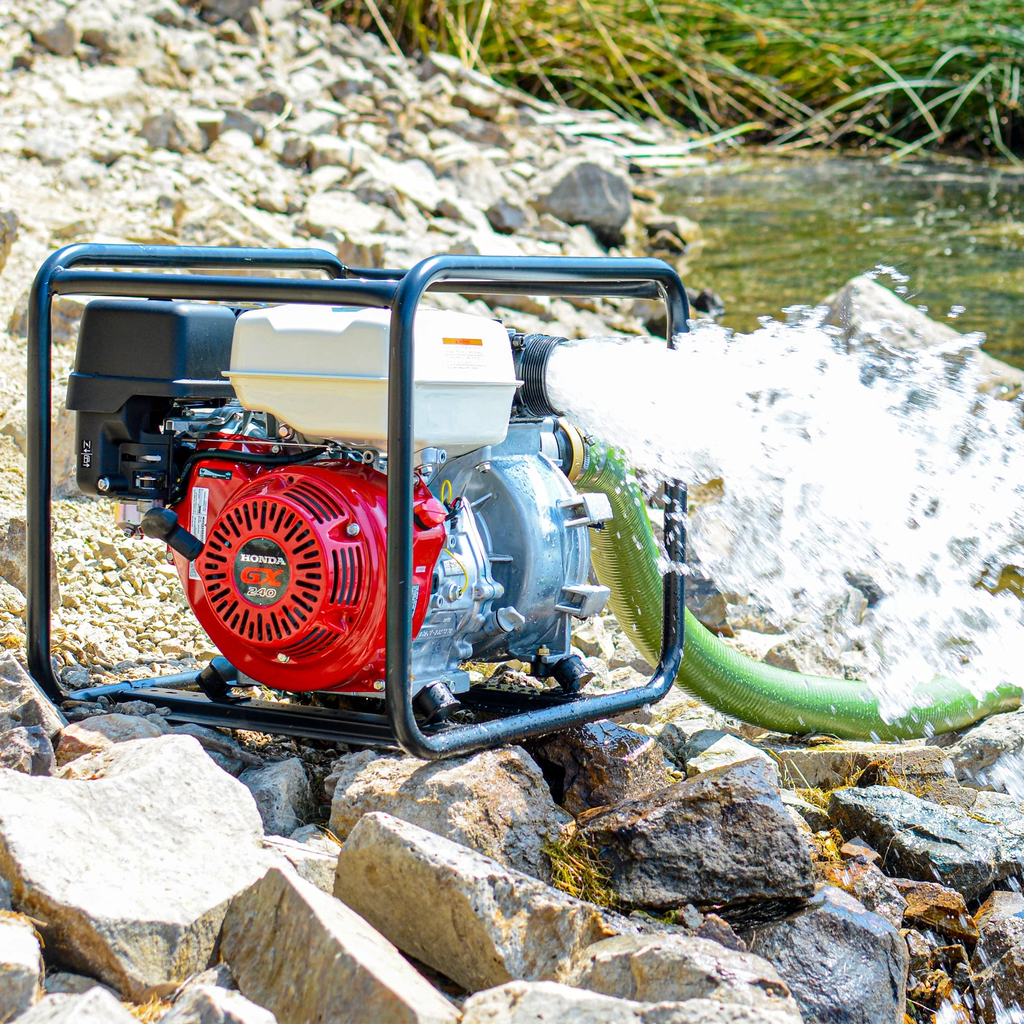 3 Inch Trash Water Pump 375 GPM 8 HP GX270 powered by Honda Portable Utility - Image 2