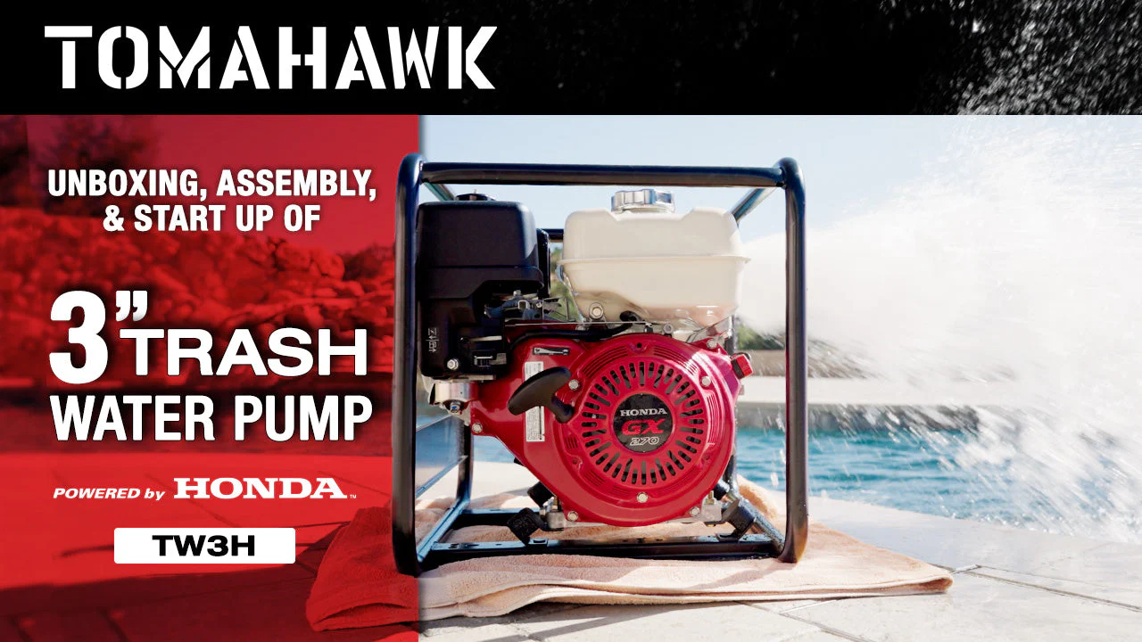 3 Inch Trash Water Pump 375 GPM 8 HP GX270 powered by Honda Portable Utility - Image 4