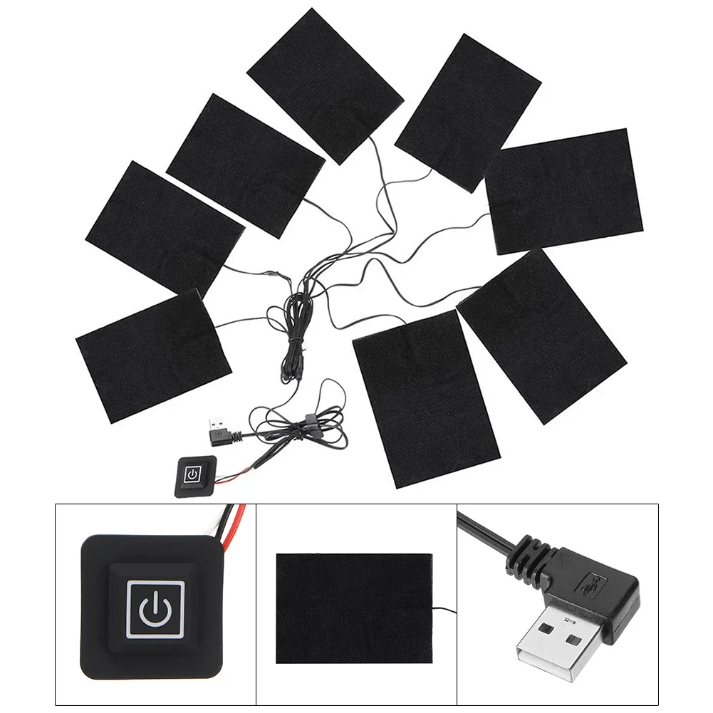 3-Level USB Electric Heating Pads – Thermal Cloth Vest Heater for Winter DIY Clothing - Image 5