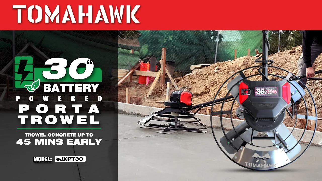 PRE ORDER: 30" Battery-Powered Portable Power Trowel with 18ft Bull Float Handle - Image 4