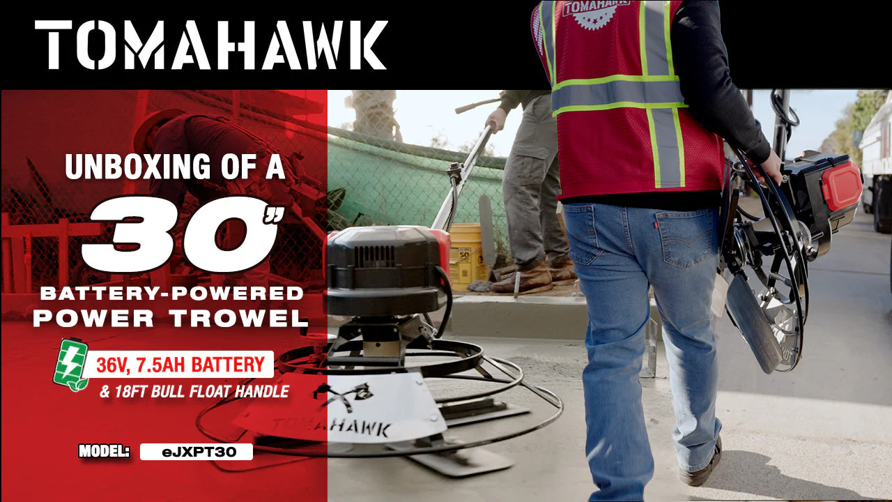 PRE ORDER: 30" Battery-Powered Portable Power Trowel with 18ft Bull Float Handle - Image 5