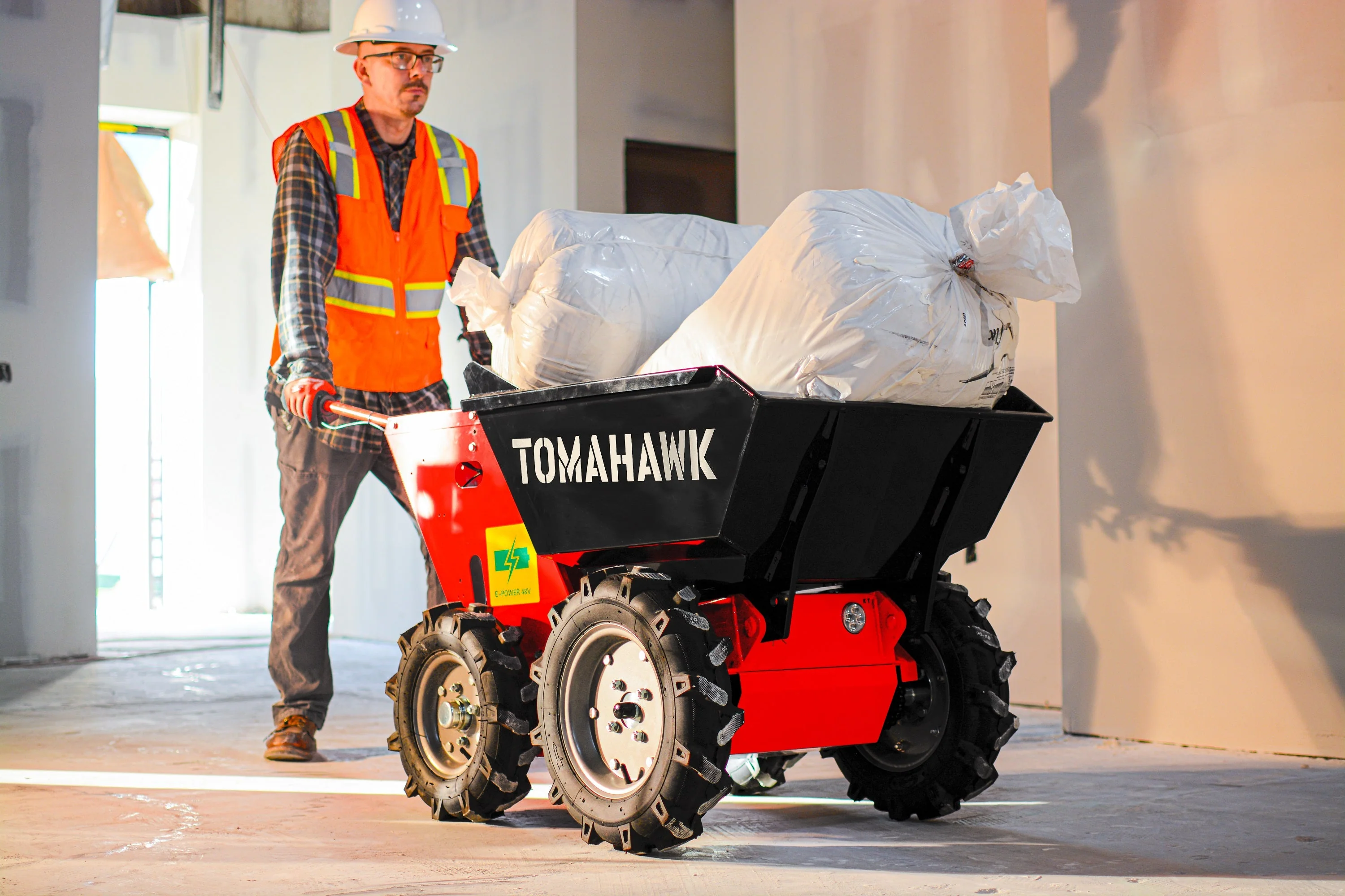 30" Concrete Power Buggy Electric Battery Mini Dumper 660-lb. Bucket Capacity - Image 14