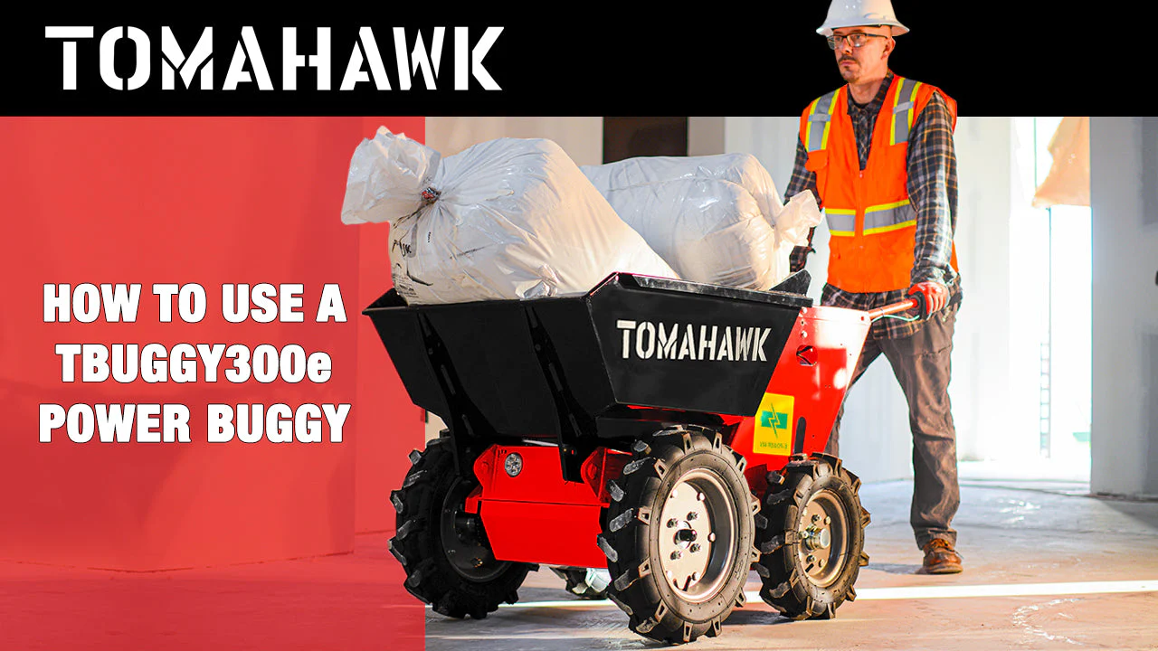 30" Concrete Power Buggy Electric Battery Mini Dumper 660-lb. Bucket Capacity - Image 4
