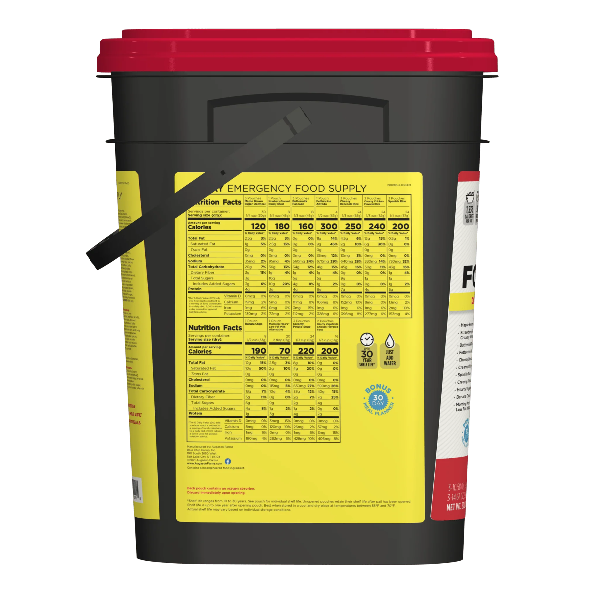 30-Day 1-Person Emergency Food Supply Kit, 200 Servings (SC) - Image 4