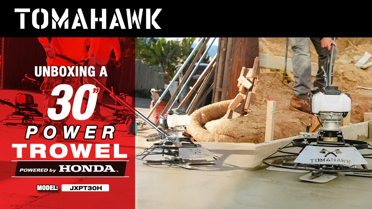 30" Portable Honda Concrete Power Trowel with 18ft Bull Float Handle GX35 - Image 5