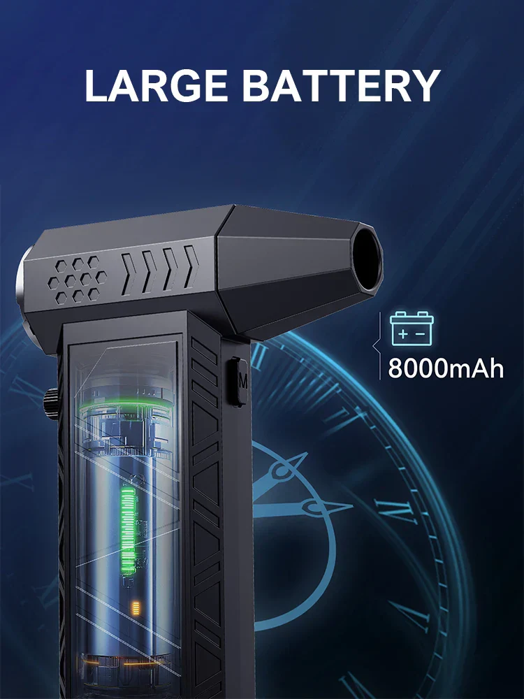 300000RPM X9 Turbo Air Duster – Powerful Brushless Jet Blower Vacuum for PC & Car - Image 3
