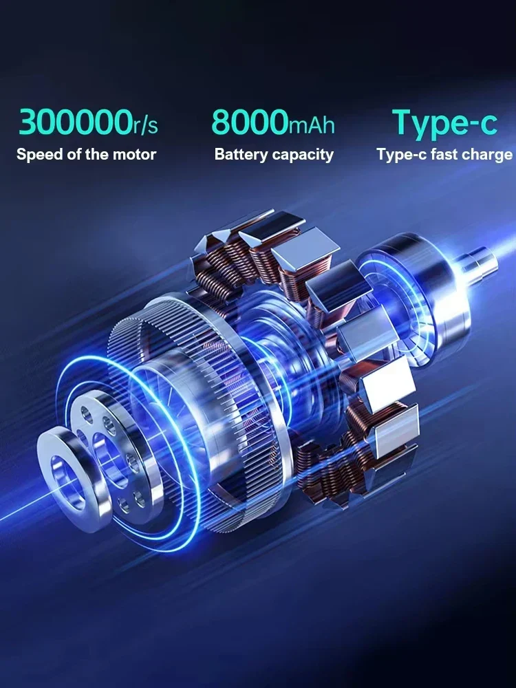 300000RPM X9 Turbo Air Duster – Powerful Brushless Jet Blower Vacuum for PC & Car - Image 5