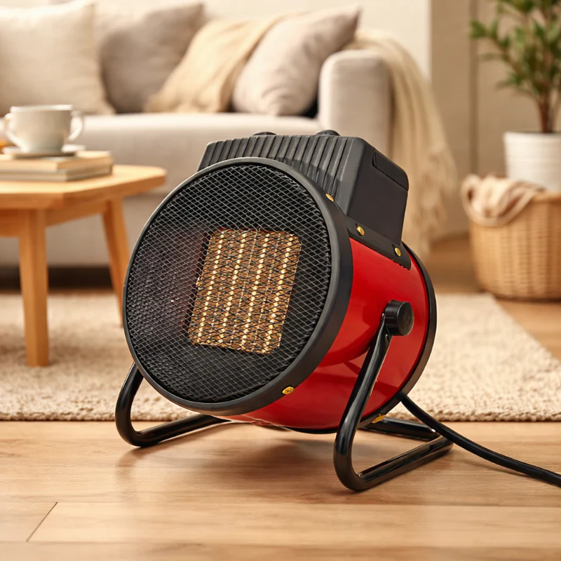 3000W Portable Electric Space Heater with Thermostat Fan & Tip-Over Safety Heat - Image 3
