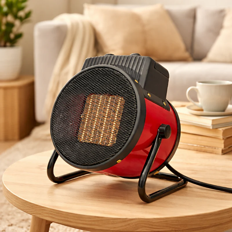 3000W Portable Electric Space Heater with Thermostat Fan & Tip-Over Safety Heat - Image 5