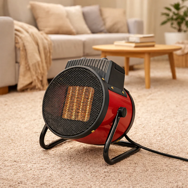 3000W Portable Electric Space Heater with Thermostat Fan & Tip-Over Safety Heat - Image 8