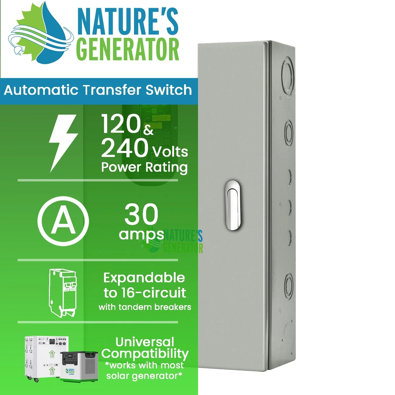 30A Automatic Generator Transfer Switch - Image 2