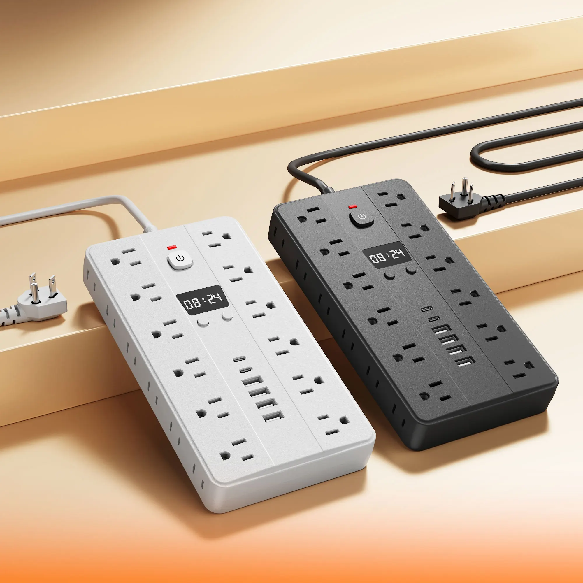 31-in-1 Power Strip Multi Outlet with USB Charging Ports and USB-C Fast Charging - Image 5