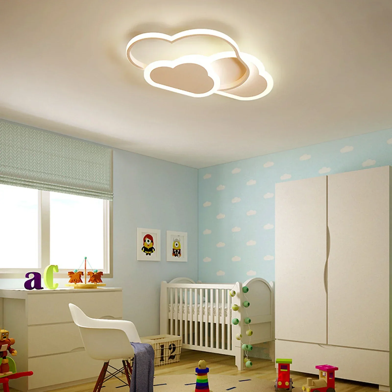 32W LED Ceiling Light Dimmable Remote Control 3000-6500K Cartoon Living Room - Image 5