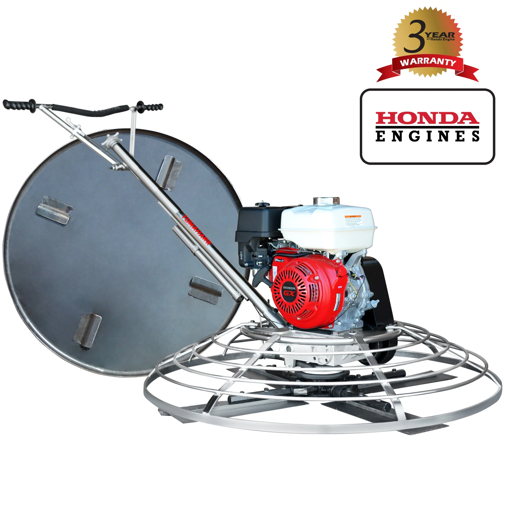 36" Concrete Power Trowel 5.5HP Honda with Float Pan Cement Finishing Tool - Image 8