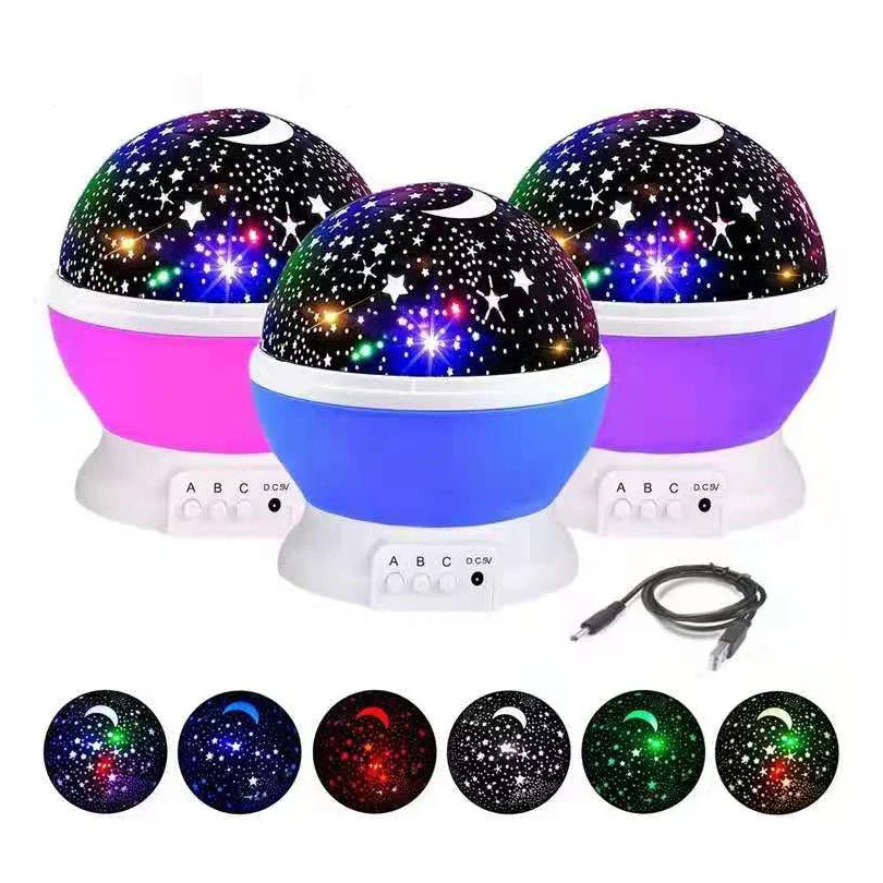 360° Rotating Galaxy Projector – LED Nebula Star Night Light for Kids Room - Image 2