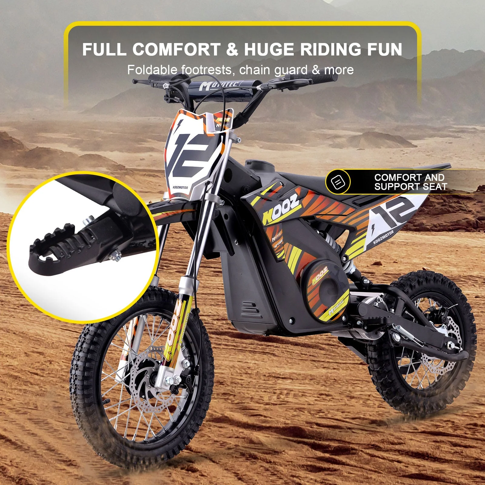 36V Lithium Mini Dirt Bike 1000W - Image 8