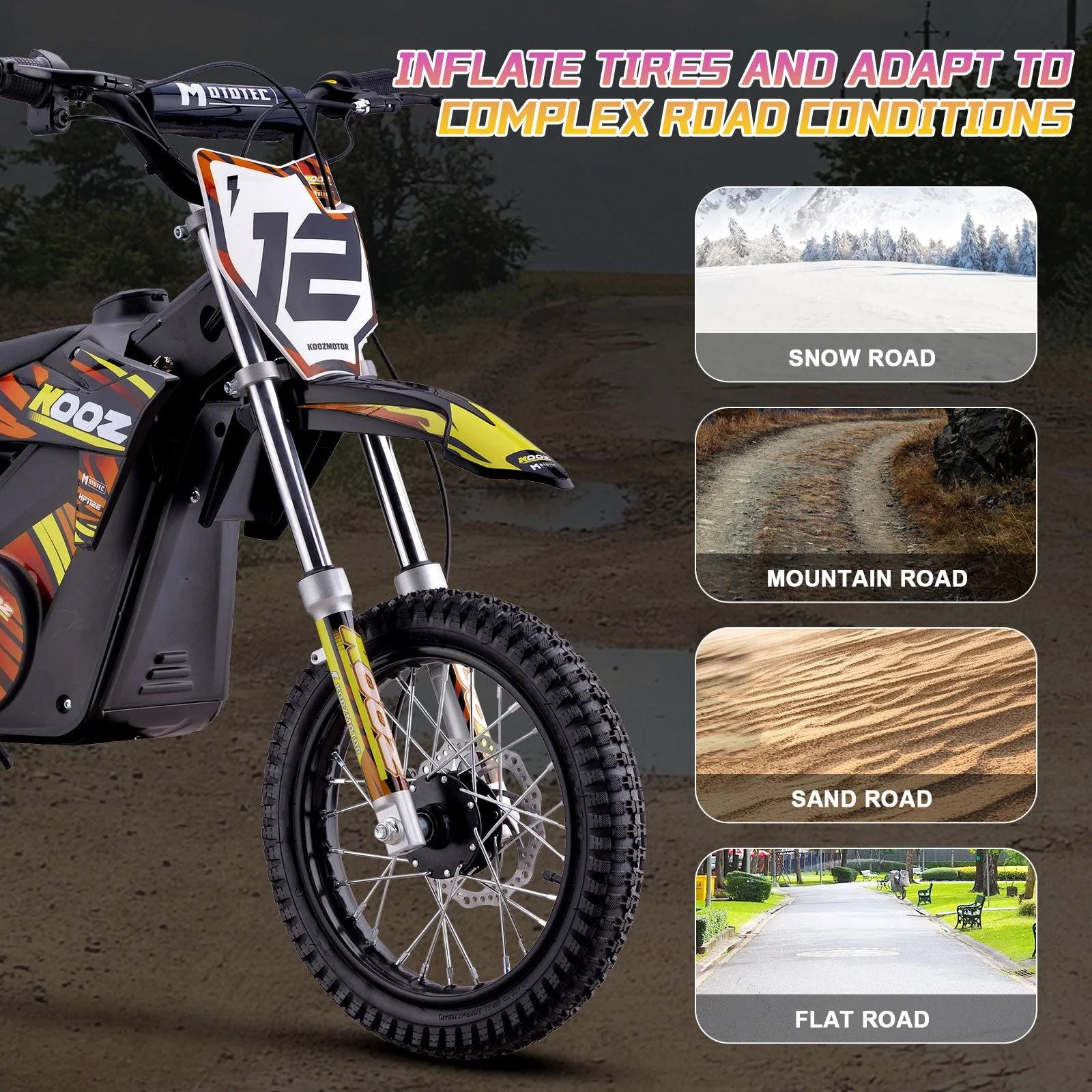 36V Lithium Mini Dirt Bike 1000W - Image 9
