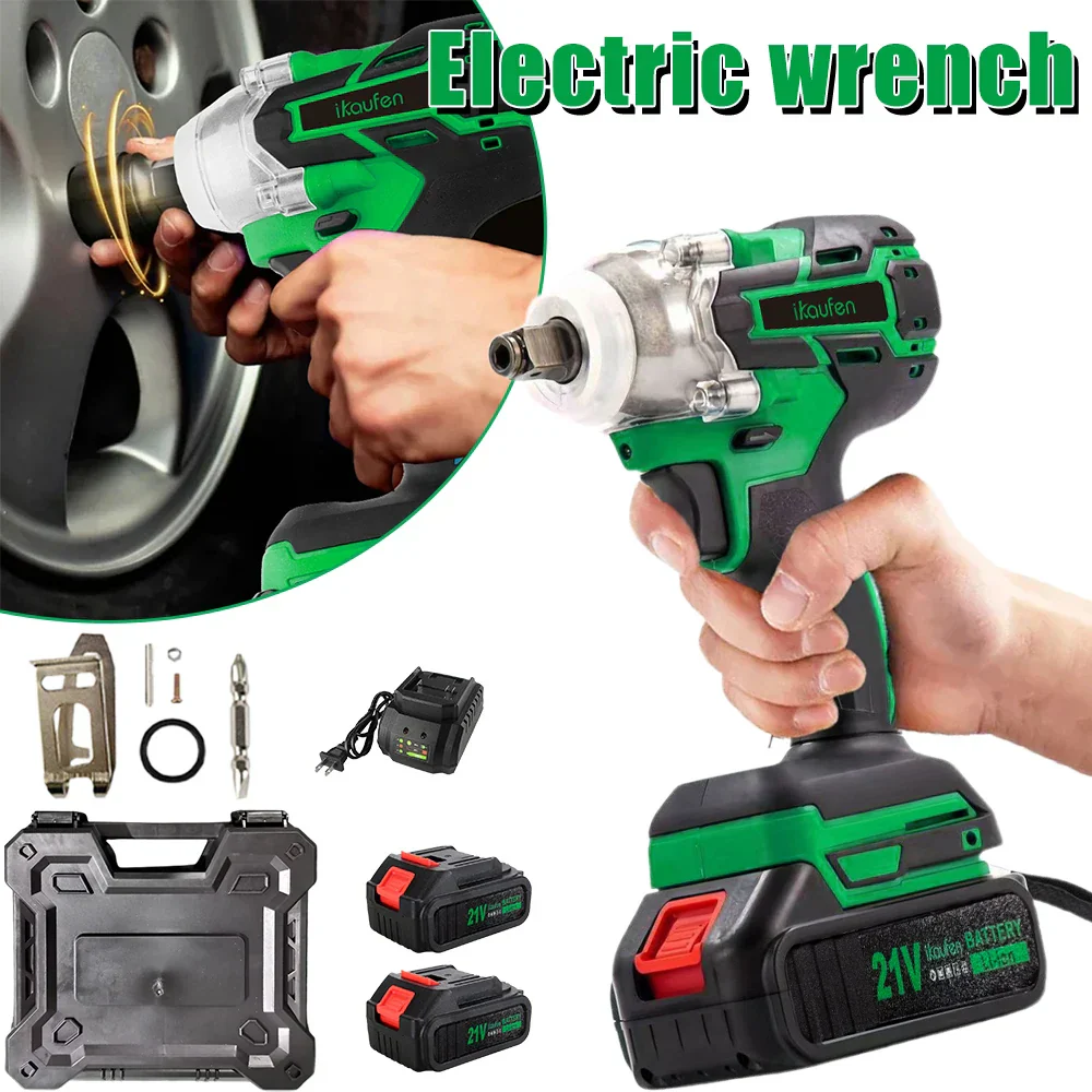380Nm 21V Brushless Cordless Electric Wrench High Torque Impact Tool - Image 6