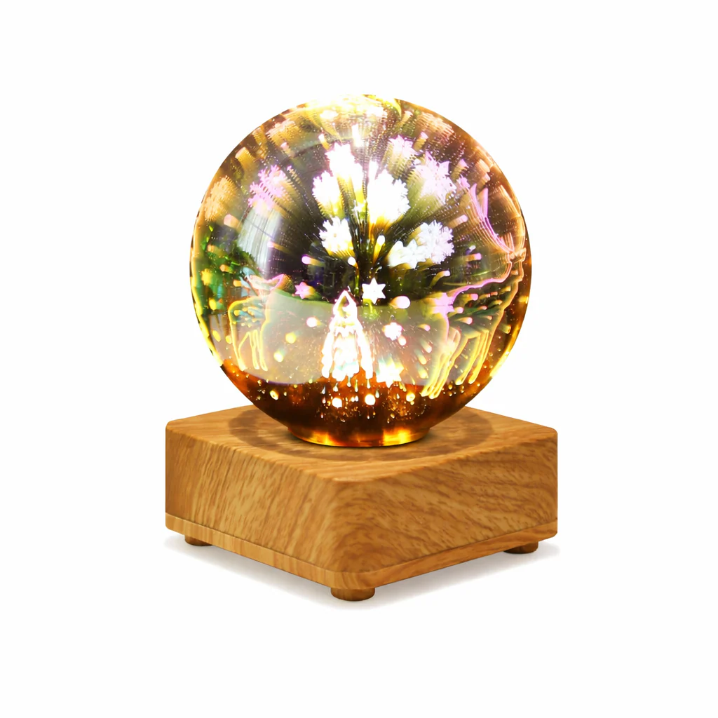 3D Christmas Table Lamp Romantic LED Night Light Bedroom Study Decor - Image 8