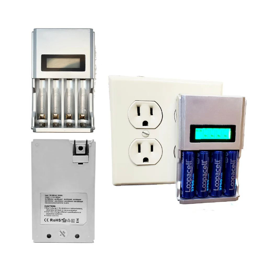 4 Bay AA Battery Charger - Image 2