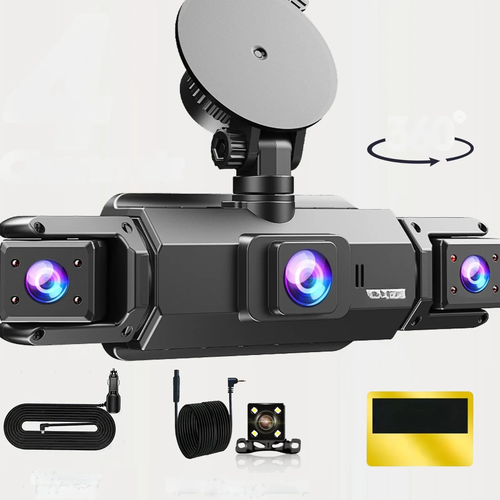 4 Channel 360 Dash Cam Car DVR Front Rear Left Right Camera Parking Monitor - Image 10