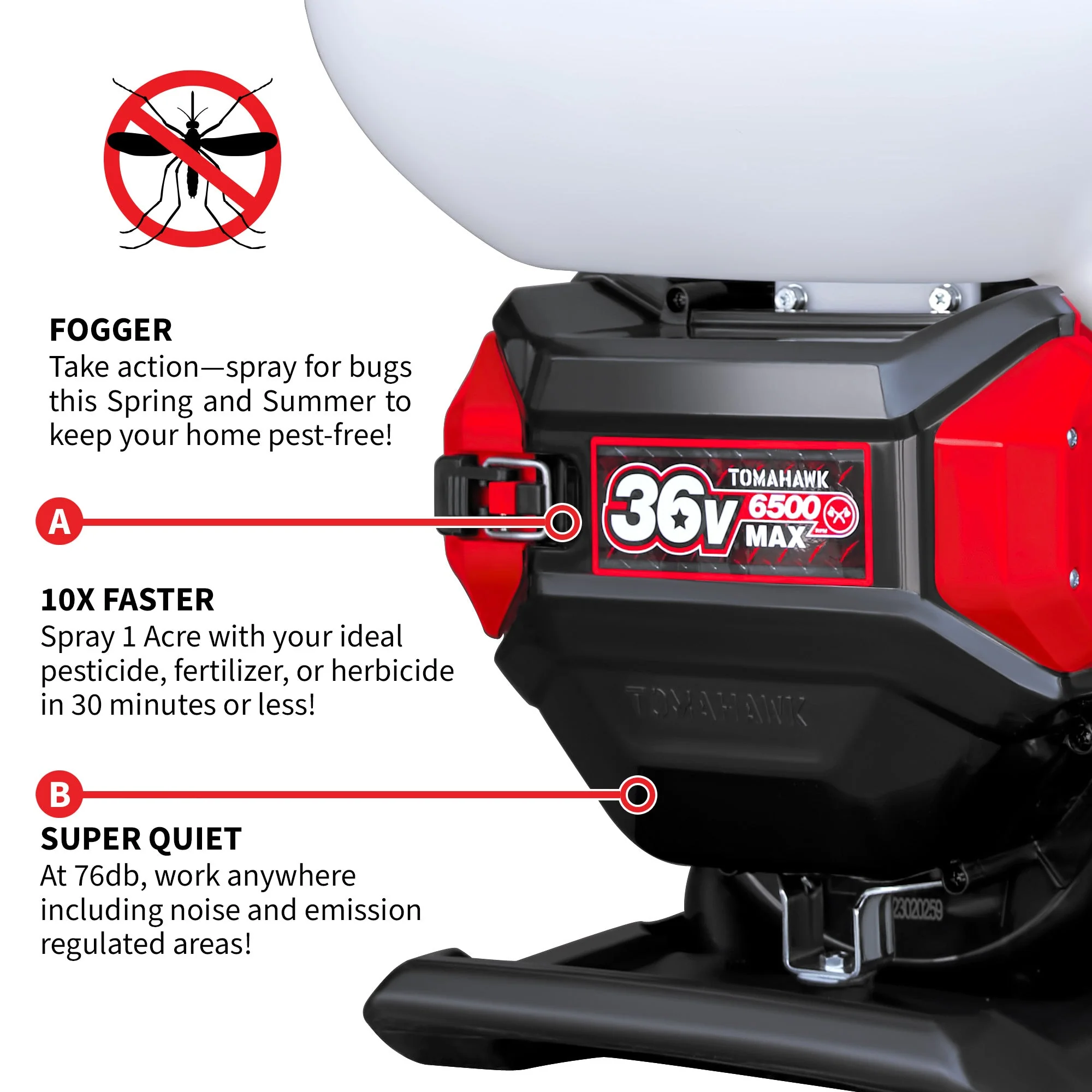4 Gal Battery Powered Backpack Mosquito Fogger Sprayer 36V for Pest Control Ticks, Fleas, Flies, and Mosquitoes - Image 7