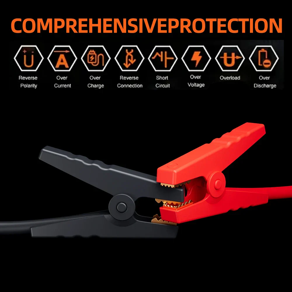 4-in-1 Car Jump Starter & Portable Air Compressor – Battery Booster & Tire Pump - Image 5