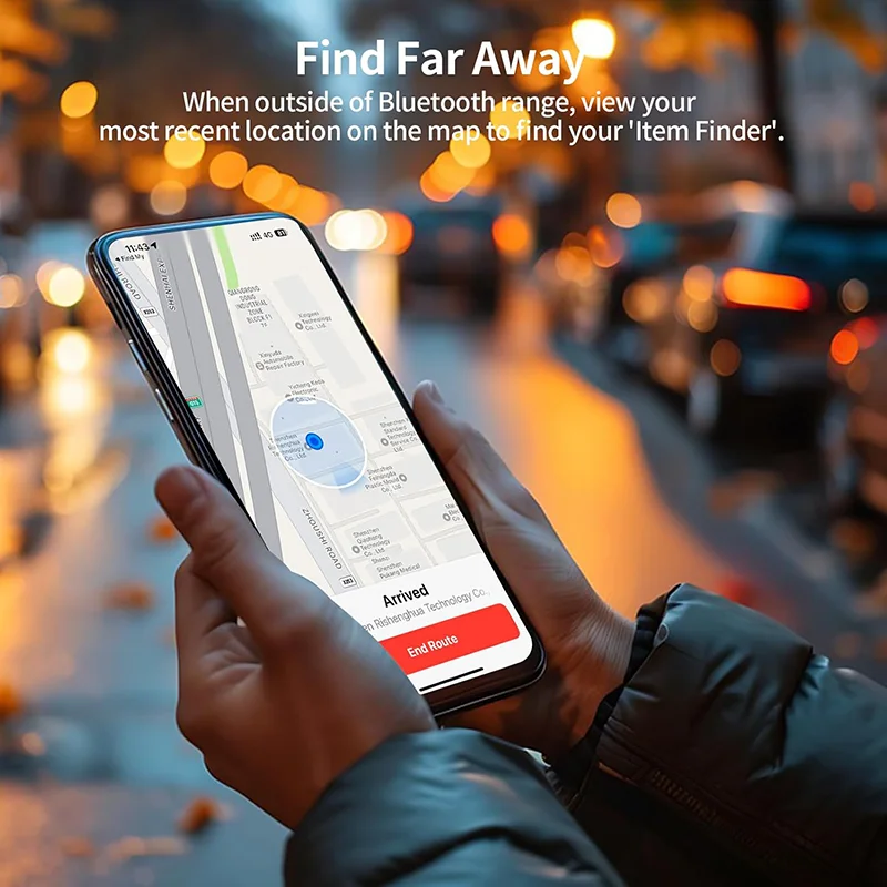 4 Pack Bluetooth GPS Tracker Smart Tag for Luggage Backpack Find My App - Image 6