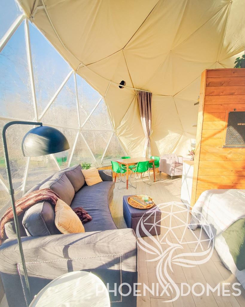 4-Season DELUXE Glamping Package Dome - 23'/7m - Phoenix Domes - Image 14