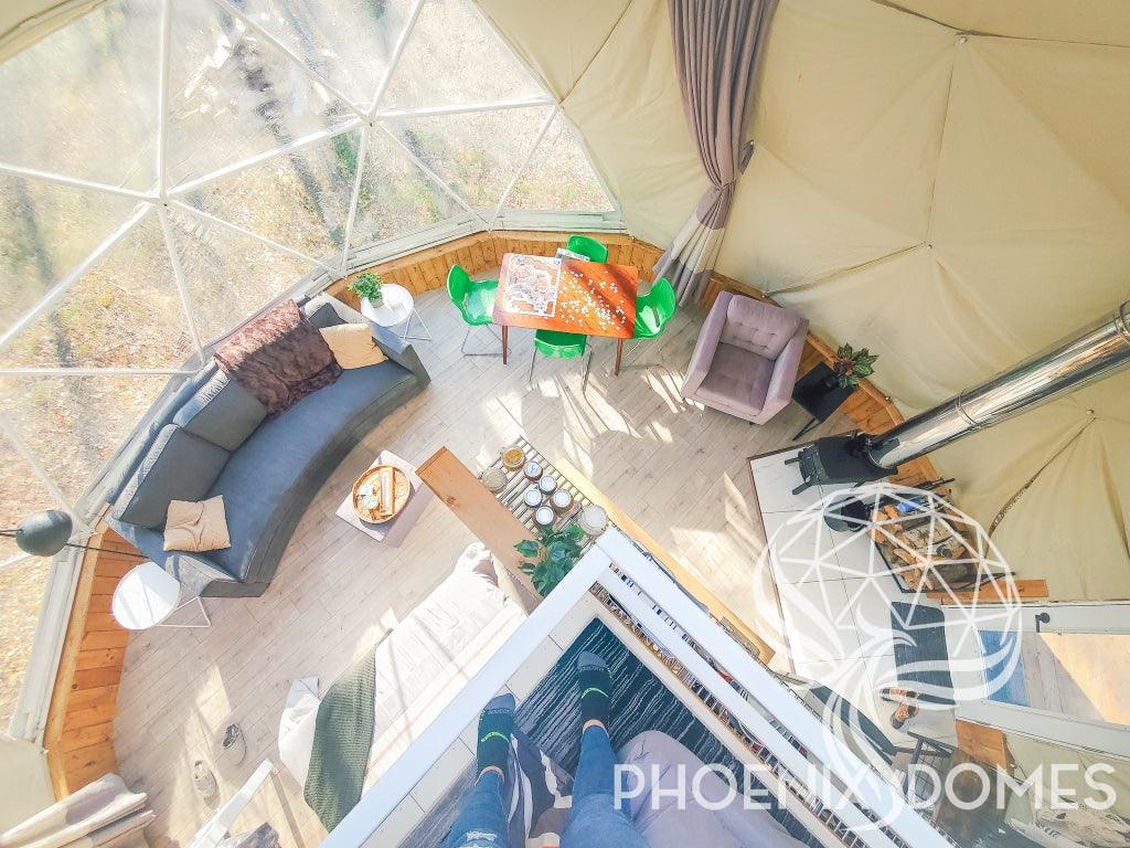4-Season DELUXE Glamping Package Dome - 23'/7m - Phoenix Domes - Image 4