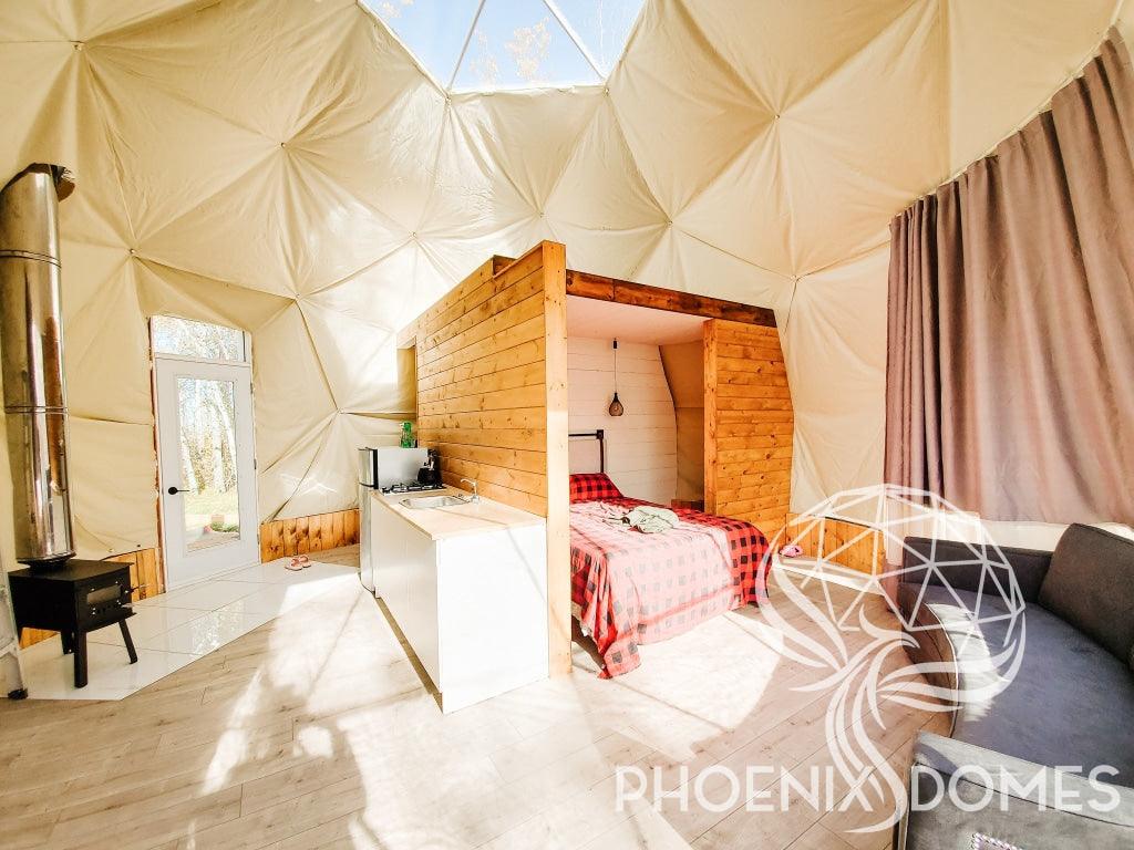 4-Season DELUXE Glamping Package Dome - 23'/7m - Phoenix Domes - Image 6
