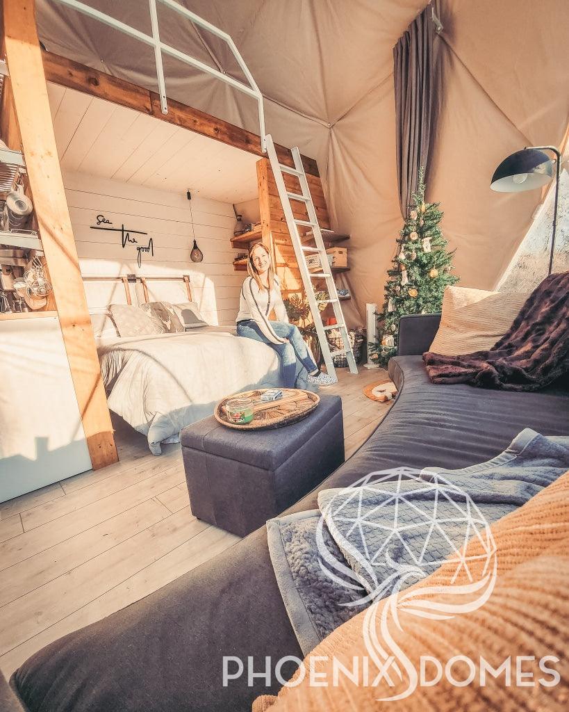 4-Season DELUXE Glamping Package Dome - 23'/7m - Phoenix Domes - Image 8