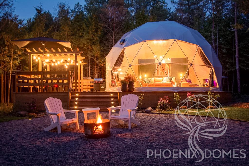 4-Season DELUXE Glamping Package Dome - 26'/8m - Phoenix Domes - Image 2